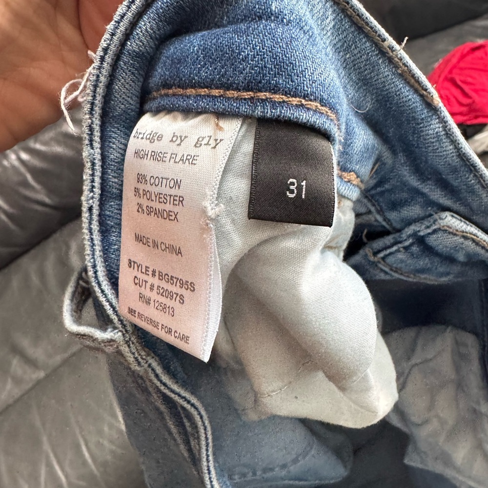Flying Monkey Blue High Rise Flare Jeans